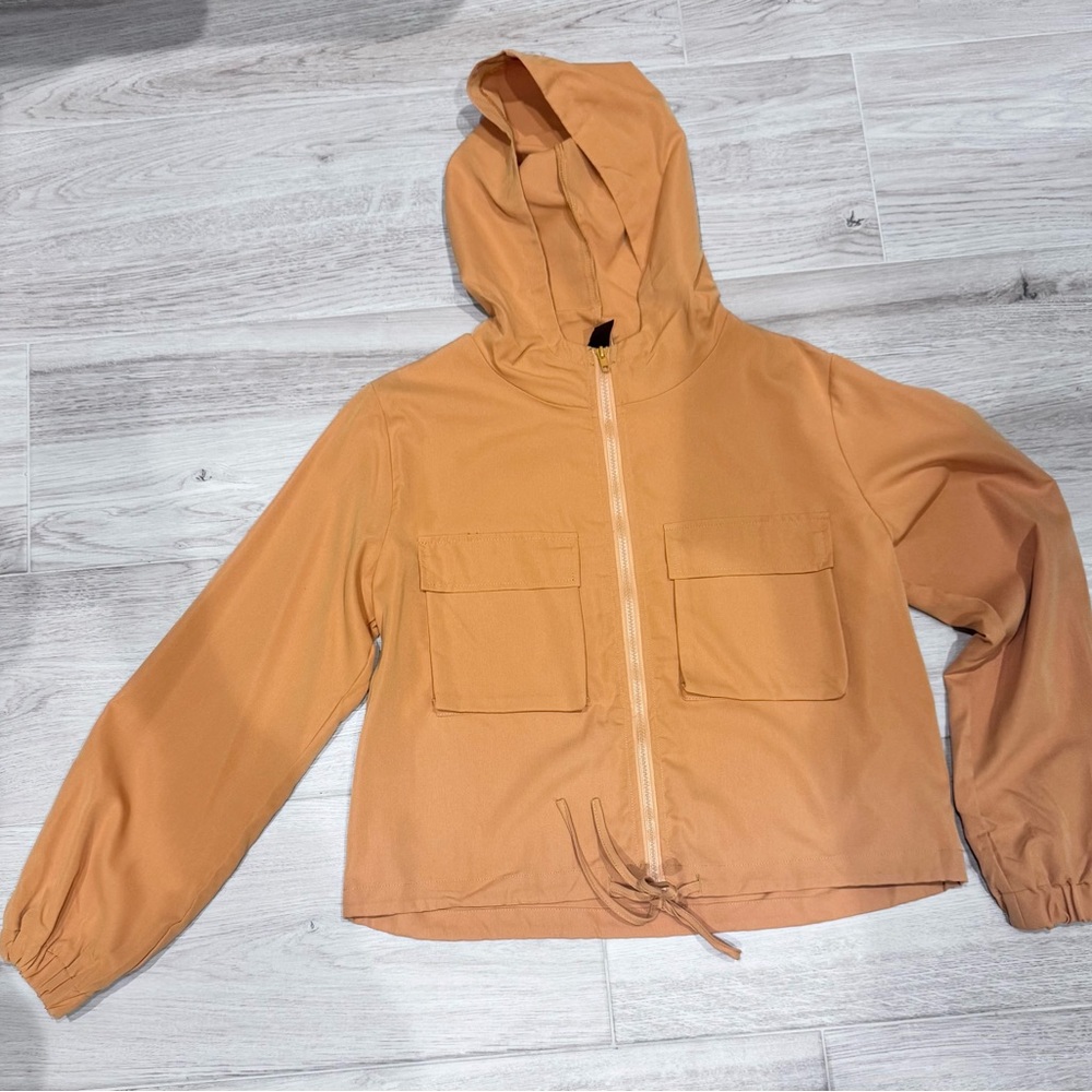 SHEIN Mustard Zip-Up lightweight Jacket